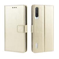 Retro Crazy Horse textuur horizontale Flip lederen draagtas voor Xiaomi CC9e/a3 met houder & kaartsleuven & fotolijstjes (goud)