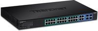Trendnet TPE-5028WS netwerk-switch Managed Gigabit Ethernet (10/100/1000) Power over Ethernet (PoE) 1U Zwart