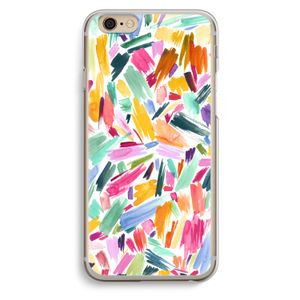 Watercolor Brushstrokes: iPhone 6 / 6S Transparant Hoesje