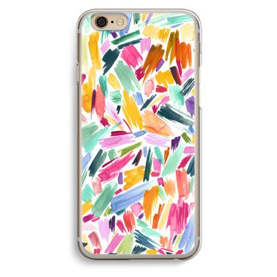 Watercolor Brushstrokes: iPhone 6 / 6S Transparant Hoesje