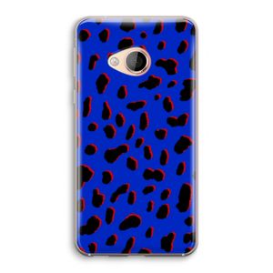 Blue Leopard: HTC U Play Transparant Hoesje