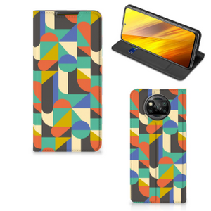 Xiaomi Poco X3 Pro | Poco X3 Hoesje met Magneet Funky Retro