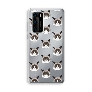 It's a Purrr Case: Huawei P40 Transparant Hoesje