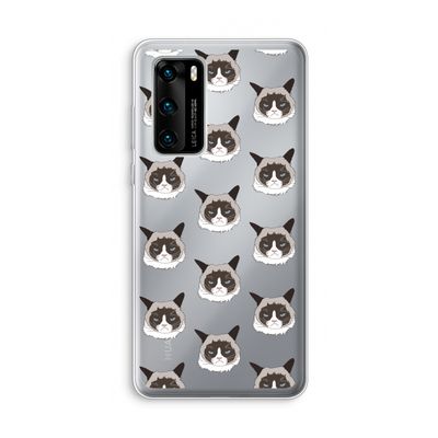 It's a Purrr Case: Huawei P40 Transparant Hoesje