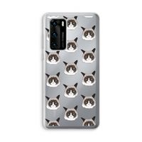 It's a Purrr Case: Huawei P40 Transparant Hoesje