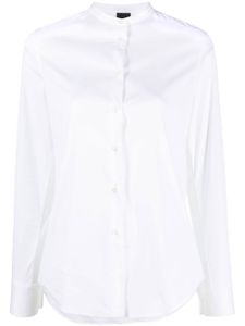 ASPESI chemise boutonnée à design sans col - Blanc