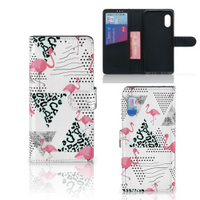 Samsung Xcover Pro Telefoonhoesje met Pasjes Flamingo Triangle