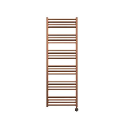 Crosswater MPRO Elektrische handdoekradiator - 140x50cm - 600 Watt - geborsteld brons MP48X1380BZELEC