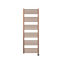 Crosswater MPRO Elektrische handdoekradiator - 140x50cm - 600 Watt - geborsteld brons MP48X1380BZELEC