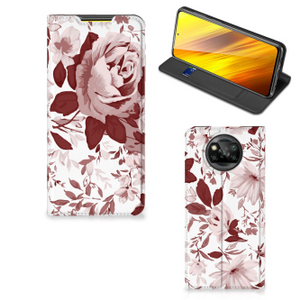 Bookcase Xiaomi Poco X3 Pro | Poco X3 Watercolor Flowers