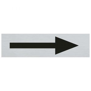 Bord Alulook Pijl - 165x44 mm zelfklevend.