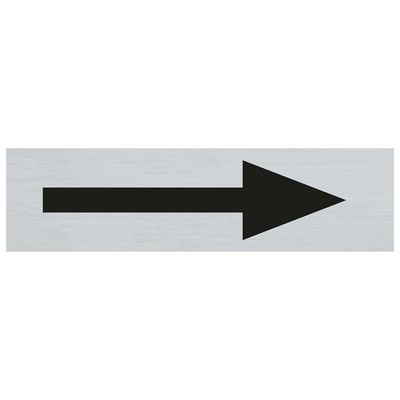 Bord Alulook Pijl - 165x44 mm zelfklevend.