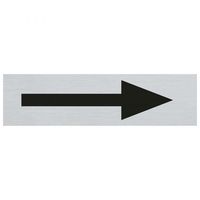 Bord Alulook Pijl - 165x44 mm zelfklevend.