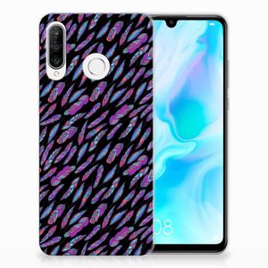 Huawei P30 Lite TPU bumper Feathers Color