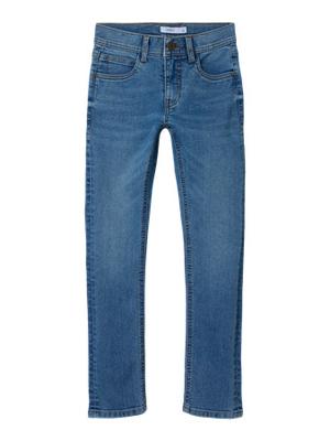Name it winter jeansbroek jongens - blauw - slim fit - NkmSilas