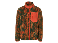 LIVERGY Heren fleecevest (AOP Oranje, XL)