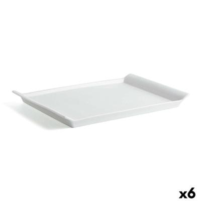 Serveerschaal Quid Gastro Fresh Rechthoekig Keramisch Wit (36 x 25 cm) (6 Stuks)