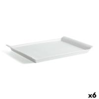 Serveerschaal Quid Gastro Fresh Rechthoekig Keramisch Wit (36 x 25 cm) (6 Stuks)