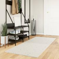 VidaXL Vloerkleed pamplona shaggy hoogpolig modern 80x200 cm crème