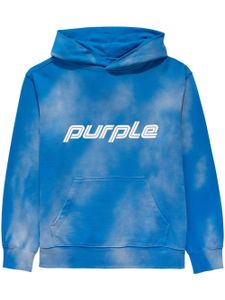 Purple Brand hoodie P410 French en tissu éponge - Bleu