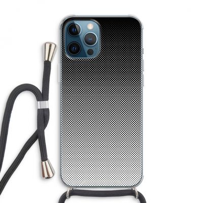 Musketon Halftone: iPhone 12 Pro Max Transparant Hoesje met koord