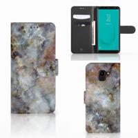 Samsung Galaxy J6 2018 | Bookcase | Marmer Grijs
