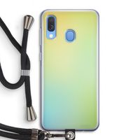 Minty mist pastel: Samsung Galaxy A40 Transparant Hoesje met koord