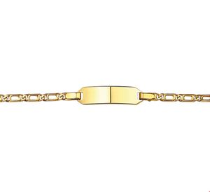 TFT Graveerarmband Goud Valkenoog Plaat 5,2 mm 11 - 13 cm