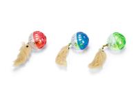 Beeztees Beeztees Rinkelballetjes met Veer Kattenspeelgoed Assorti