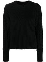 PINKO pull Armadillo en maille nervurée - Noir