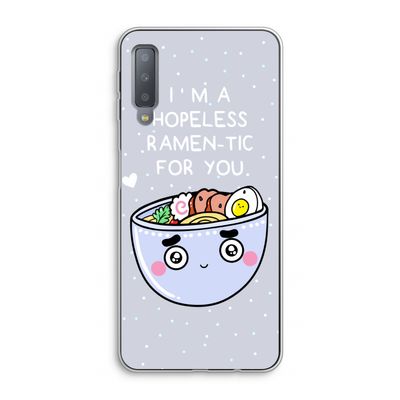 I'm A Hopeless Ramen-Tic For You: Samsung Galaxy A7 (2018) Transparant Hoesje