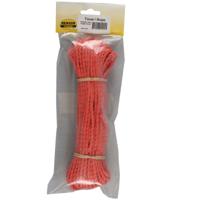 Touw - oranje - 25 meter x 4mm streng touw - hobbytouw Touw - oranje - 25 meter x 4mm streng touw - hobbytouw