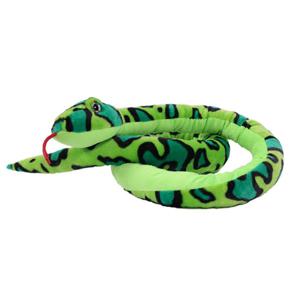 Knuffeldier Boomslang - zachte pluche stof - groen - premium kwaliteit knuffels - 250 cm