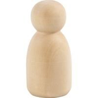 Creativ Company Houten figuur, ovaal, h: 6 cm, 5 stuk/ 1 doos
