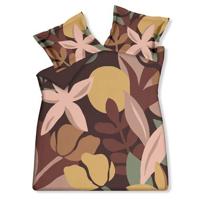 Dekbedovertrek Wild Sun Multi | 220 cm x 200 cm | Bruin | Roze | Geel | Goud