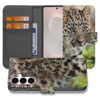 Samsung Galaxy S25 FE | Bookcase | Hoesje Met Pasjes Baby Luipaard