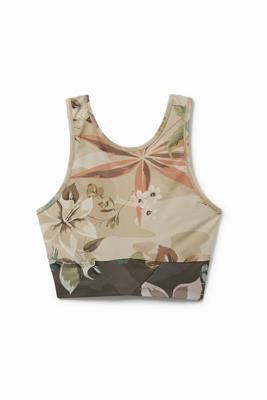 Sporttop camoflower - BROWN - S