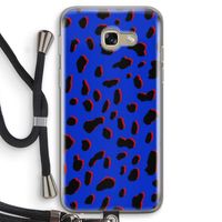 Blue Leopard: Samsung Galaxy A5 (2017) Transparant Hoesje met koord