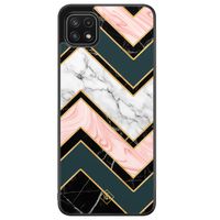 Samsung Galaxy A22 5G hoesje - Marmer triangles