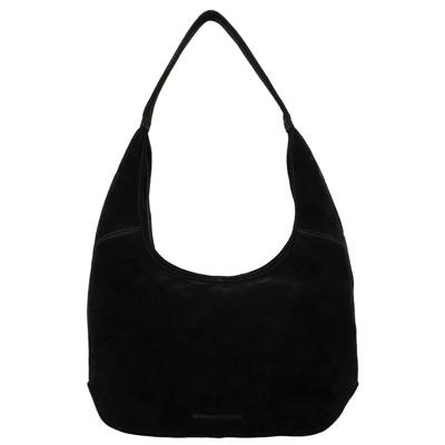 Hide & Stitches Suède Shopper/Buideltas Brazos Zwart