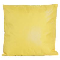 1x Bank/sier kussens voor binnen en buiten in de kleur geel 45 x 45 cm - thumbnail