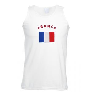 Witte heren tanktop Frankrijk