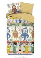 Good Morning Kinderdekbedovertrek "monster dieren" - Multi - (140x200/220 cm) - Katoen