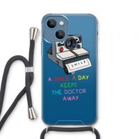 Smile: iPhone 13 mini Transparant Hoesje met koord