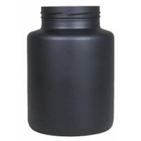 Bloemenvaas - mat zwart glas - H25 x D17 cm   - - thumbnail