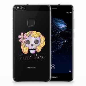 Silicone Back Case Huawei P10 Lite Boho Skull