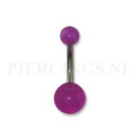 Navelpiercing acryl paars