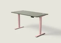Desktronic HomePro bureau Zachtroze / Olijfgroen / 160x80 cm