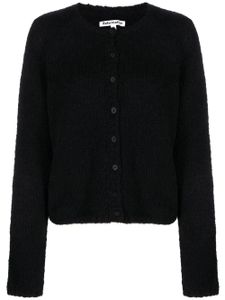 Reformation Clara crew neck cardigan - Noir