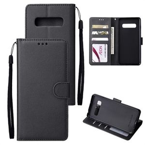 Samsung Galaxy S10+ Wallet Case met standaardfunctie - Zwart